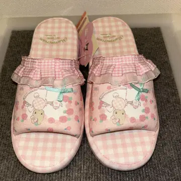 [새상품] 마론크림 아오키 미사코 슬리퍼 룸슈즈 핑크 산리오