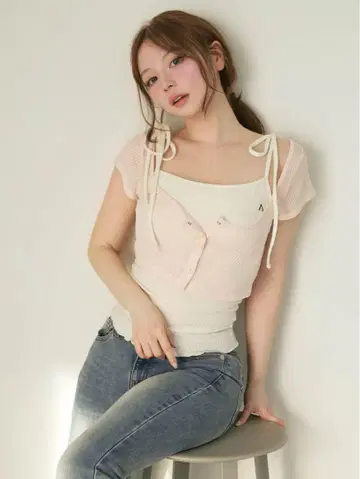 새상품 택 포함 앤드마리 Mary tops set