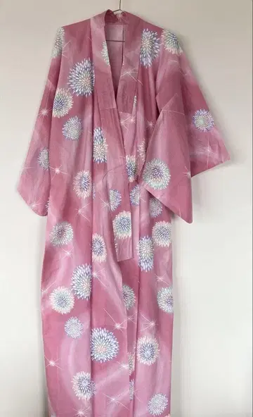 유카타 불꽃놀이 핑크