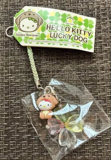 레어 HELLO KITTY LUCKY DOG 네츠케 골든 리트리버