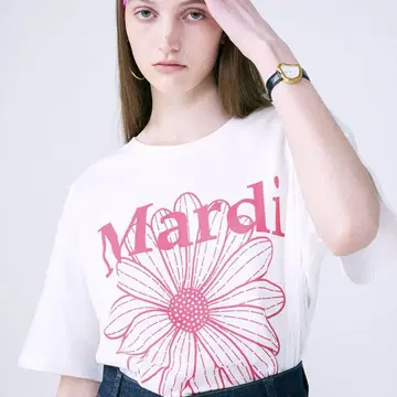 마르디메크르디 TSHIRT FLOWERMARDI 반팔 티셔츠 한국산