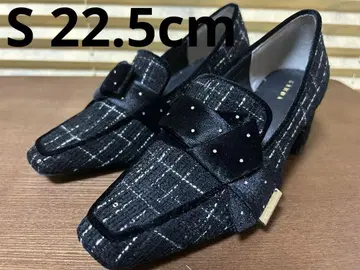 RANDA 비쥬 리본 디자인 신발 CHECK(S 사이즈) 22.5cm