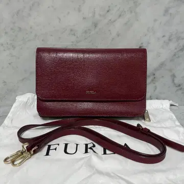 FURLA 훌라 숄더백 와인 레드 숄더 지갑