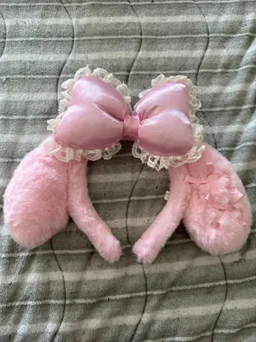 마이멜로디 머리띠 핑크 리본 포함