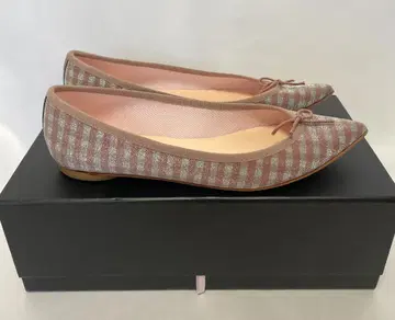 새상품 REPETTO 레페토 반짝이 체크 무늬 사이즈 40 (25cm)
