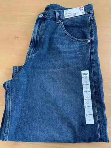 UNIQLO 배기 커브 청바지 기장 짧음 29