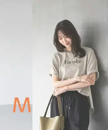 글로벌 워크 GLOBAL WORK 리치 클린 프린트 T 반팔 티셔츠