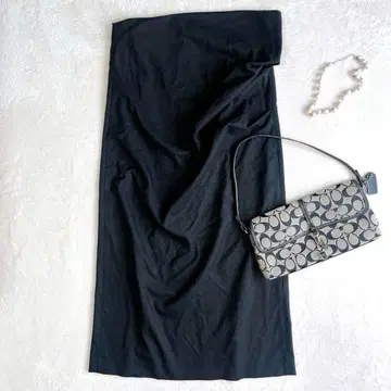 ZARA 자라 타이트 롱 스커트 드레이프 예쁜 한국 스타일 슬릿 M