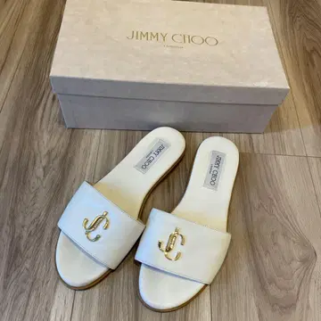 JIMMY CHOO 화이트 샌들 37