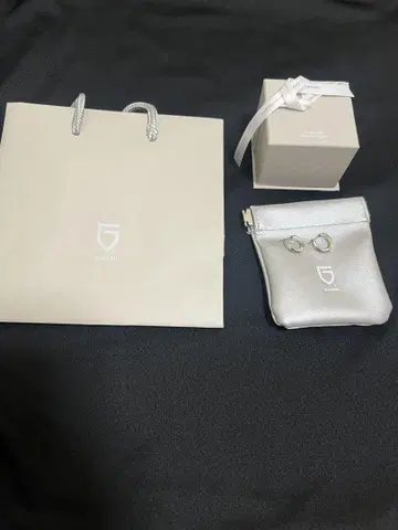 GARNI 실버 후프 귀걸이 세트