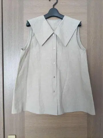 steven alan 슬리브리스 셔츠 M 베이지