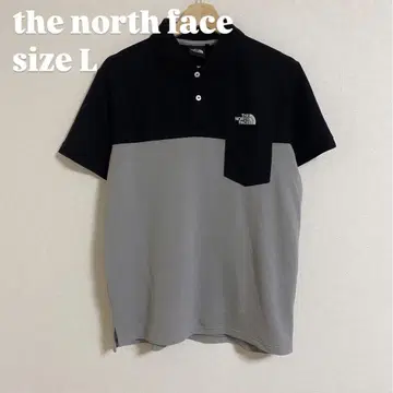 THE NORTH FACE 피케 셔츠 L 사이즈 네이비/그레이