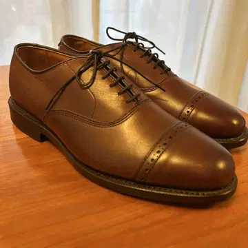Allen Edmonds Byron 스트레이트 팁 브라운 신발