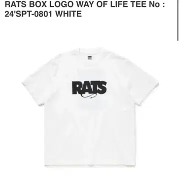 RATS BOX LOGO WAY OF LIFE TEE WHITE L