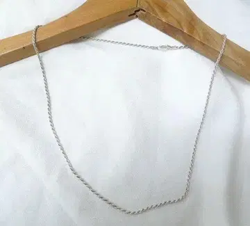 이탈리아제 실버 925 로프 스크류 체인 목걸이