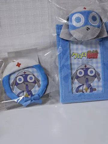 도로로 개구리 중사 케로로 봉제 인형 포함 카드 홀더, 캔뱃지 케이스