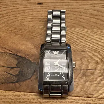 Emporio Armani 아날로그 손목시계 실버