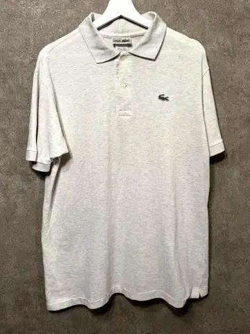 80'S CHEMISE LACOSTE 피케 셔츠 멜란지 그레이 프랑스제