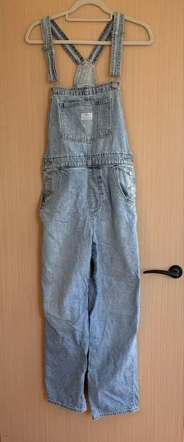 Levi's 라이트 블루 데님 오버롤