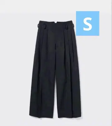 gu 뷰티풀피플 턱 와이드 팬츠 블랙 S