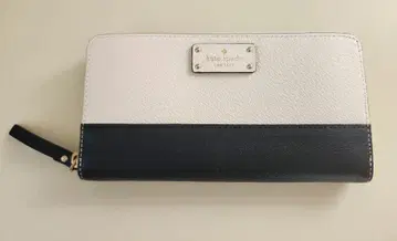 kate spade 장지갑 네이비 x 화이트 미사용품