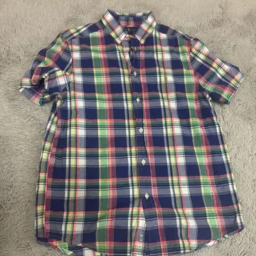 Ralph Lauren XL 체크 무늬 반팔 셔츠