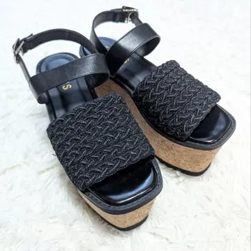 EVRIS 코르크 웨지 샌들 L 사이즈 24.5cm 상당
