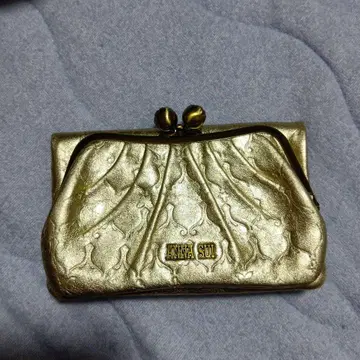 ANNA SUI 골드 가마구치 지갑