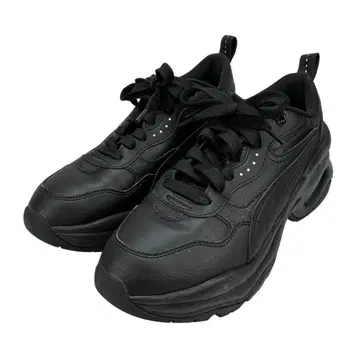 새상품급 PUMA 시리아 웨지 스니커즈 통굽 블랙 검정