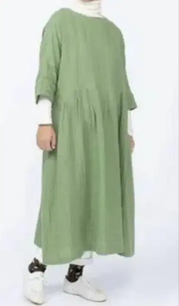 군겐도 네네  더블 거즈 원피스 린넨 코튼