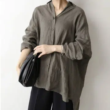 새상품급 두지엠 클라스 Deuxieme Classe 와이드 린넨 셔츠