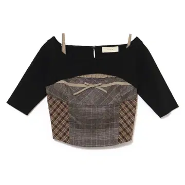 andmary Rimma 체크 세트 tops