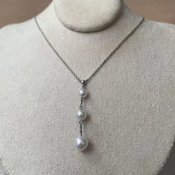 SILVER 펄 목걸이
