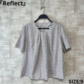 [ Reflect ] 올 패턴 반팔 블라우스 프론트 턱 오피스 캐주얼 9