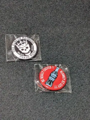 BLANKEY JET CITY 캔뱃지 2개 세트 블랑키 제트 시티