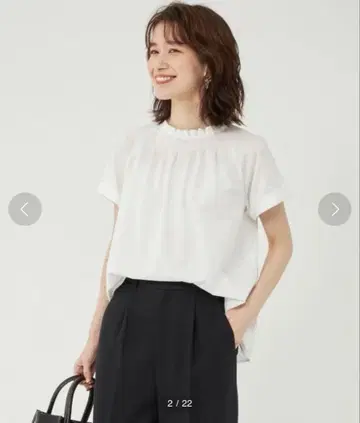 후하크라이크 넥 턱 풀오버 숏 슬리브 티셔츠