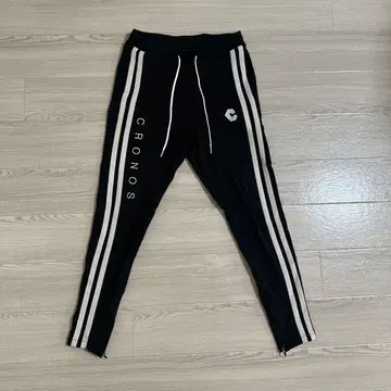 CRONOS 크로노스 스트라이프 조거 팬츠 M 블랙