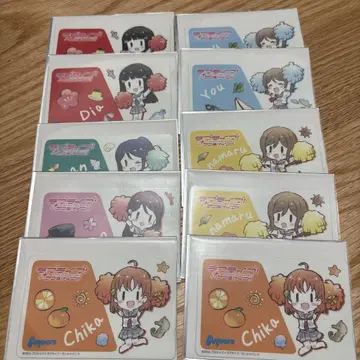 러브 라이브! 선샤인! 3coins IC 카드 스티커 10장 세트