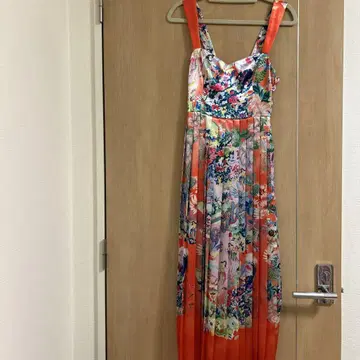 H&M 콜라보 원피스 드레스 오렌지