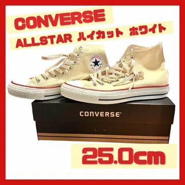 [미사용 새상품] 컨버스 CONVERSE 화이트 하이컷 25cm