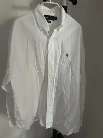 Ralph Lauren 화이트 버튼 다운 셔츠 L