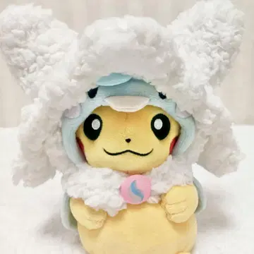 포켓몬 센터 판초를 입은 피카츄 메가칠타리스 봉제 인형 택 없음