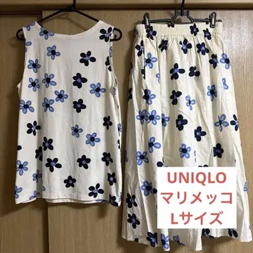 유니클로 마리메꼬 탱크탑 스커트 L 사이즈