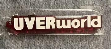 UVERworld 아크릴 블록 키링 클리어 레드 빨간색