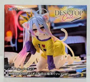 다이토 Desktop Cute 피규어 화이트 고양이 귀 티셔츠 ver.