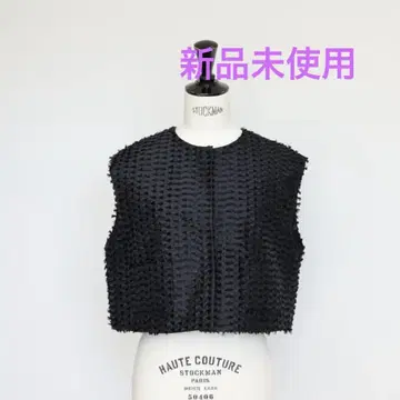 새상품 지프소피아 Crystal Gilet 블랙