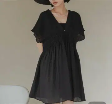셔링 튜닉 프렌치 슬리브 로리즈팜
