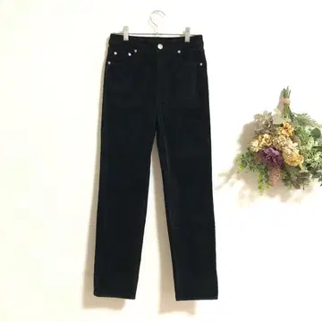 DIVIDED H&M 코듀로이 팬츠 하이웨스트 스트레이트 b973