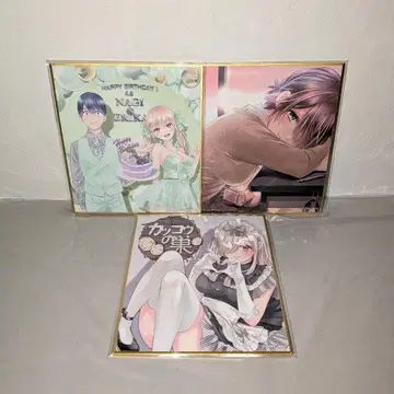 뻐꾸기 커플 에리카 & 나기 Birthday 복권 미니 색지 3세트