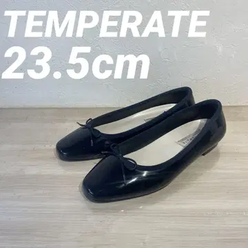 템퍼레이트 에나멜 펌프스 발레 슈즈 플랫슈즈